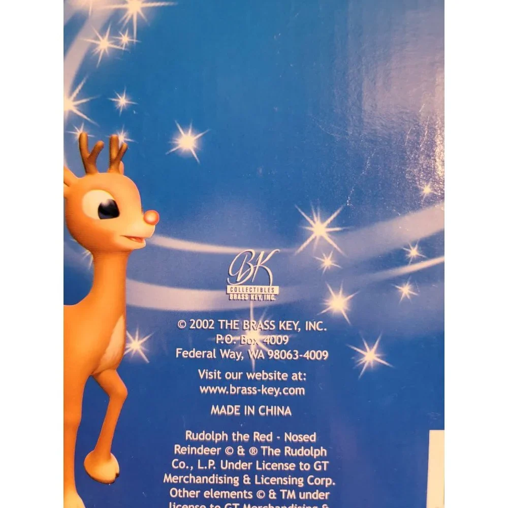 Rudolph the Red-Nosed Reindeer 50 count light set blue white 2002